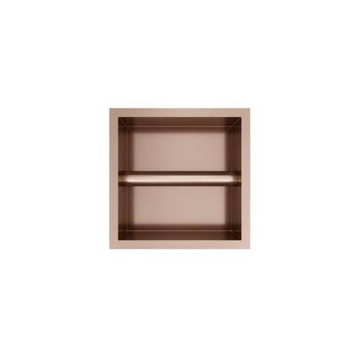 Hotbath &MORE Inbouw Toiletrol Houder - 16x16x13cm - Geborsteld koper PVD PH016BCP