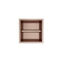 Hotbath &MORE Inbouw Toiletrol Houder - 16x16x13cm - Geborsteld koper PVD PH016BCP