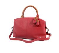 CHAMONIX leren damestas handtas schoudertas rood - thumbnail