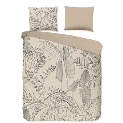 Dekbedovertrek Katoen - Lits-Jumeaux (240x220 cm) - Beige Katoen - Dessin: Natuur - Good Morning - Dekbed-Discounter.nl