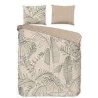 Dekbedovertrek Katoen - Lits-Jumeaux (240x220 cm) - Beige Katoen - Dessin: Natuur - Good Morning - Dekbed-Discounter.nl