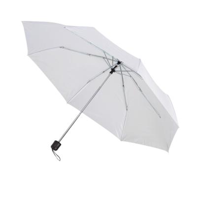Bruiloft paraplu bruid/bruidegom - wit - opvouwbaar - compact - dia 96 cm