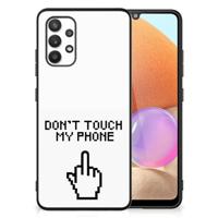 Samsung Galaxy A32 4G | A32 5G Enterprise Editie | Telefoon Hoesje | Finger Don&apos;t Touch My Phone