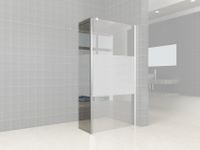 Wiesbaden Partly zijwand met hoekprofiel gedeeltelijk matglas 30x200 cm Wiesbaden Partly zijwand met hoekprofiel gedeeltelijk matglas 30x200 cm