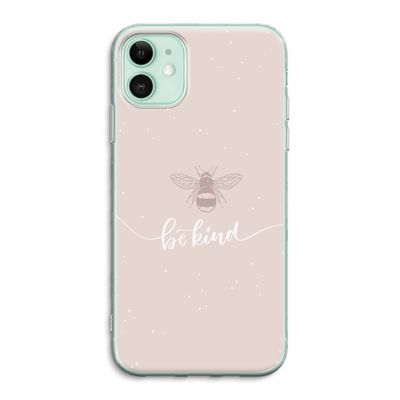 Be(e) kind: iPhone 11 Transparant Hoesje
