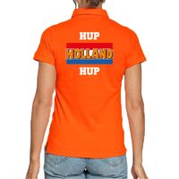 Hup Holland hup oranje poloshirt Holland / Nederland supporter EK/ WK voor dames