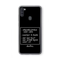 Mijn Motto's: Samsung Galaxy A11 Transparant Hoesje