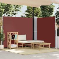 Windscherm uittrekbaar 180x600 cm bruin