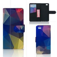 Huawei Ascend P8 Lite | Book Case | Polygon Dark Huawei Ascend P8 Lite | Book Case | Polygon Dark