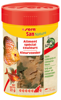 Sera San Nature 100 ml - Kleurvoer voor Siervissen Zonder Kunstmatige Stoffen, Versterkt Kleuren & Vitaliteit