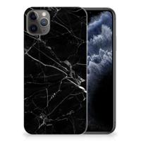 Apple iPhone 11 Pro Max | TPU | Siliconen hoesje | Marmer Zwart - Origineel Cadeau Vader