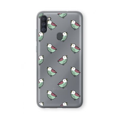 Vogeltjes: Samsung Galaxy A11 Transparant Hoesje