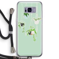 Hang In There: Samsung Galaxy S8 Transparant Hoesje met koord