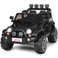 12V Elektrische Auto Batterij Aangedreven Elektrisch Voertuig met 2 Zitplaatsen 123 x 80 x 80 cm Zwart