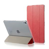 Zijde textuur horizontale Flip magnetische PU lederen case voor iPad Pro 12 9 inch (2018) met drie-opvouwbare houder & slaap/Wake-up functie (rood)