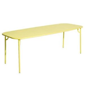 Petite Friture Week-end tuintafel 220x85 met dicht blad Yellow