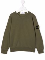 Stone Island Junior sweat à motif Compass signature - Vert