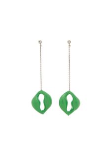 Chloé boucles d'oreilles Trudie émaillées - Vert