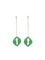 Chloé boucles d'oreilles Trudie émaillées - Vert - thumbnail