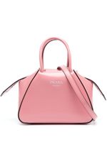 Prada sac cabas Supernova en cuir à effet brossé - Rose