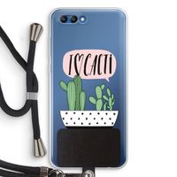 I love cacti: Honor 10 Transparant Hoesje met koord