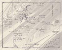 Kunstdruk The Hobbit the Lonely Mountain 40x50cm