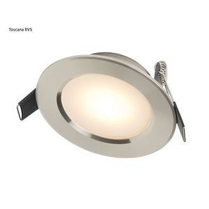 Inbouwspot Häsler Comarruga Incl. Fase Aansnijding Dimbaar 9.2 cm 4 Watt Warm Wit RVS Set 7x