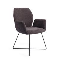 Jesper Home Eetkamerstoel 'Misaki' Cross Black, kleur Almost Black