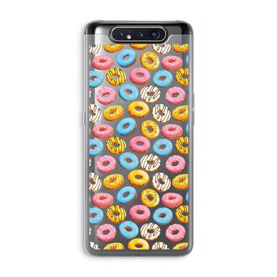 Pink donuts: Samsung Galaxy A80 Transparant Hoesje