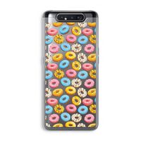 Pink donuts: Samsung Galaxy A80 Transparant Hoesje