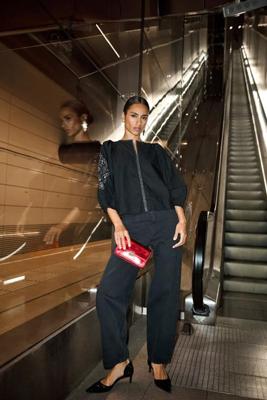 By-Bar Rae Festive Blouse | Jet Black