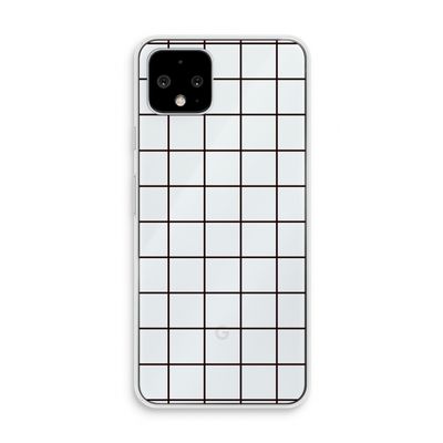 Rooster: Pixel 4 Transparant Hoesje