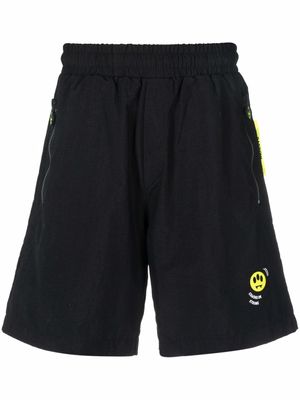 BARROW short de sport à logo imprimé - Noir