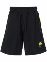 BARROW short de sport à logo imprimé - Noir