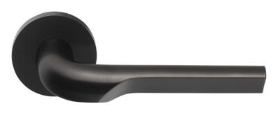 Formani deurkruk Rivio by Gensler GL100-G deurkruk geveerd op rozet - PVD mat zwart