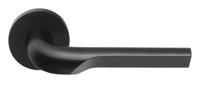 Formani deurkruk Rivio by Gensler GL100-G deurkruk geveerd op rozet - PVD mat zwart