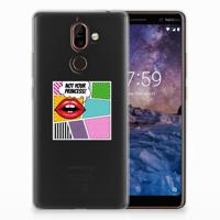 Nokia 7 Plus | Sillicone Back Cover | Popart Princess