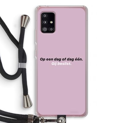 gij beslist: Samsung Galaxy A51 5G Transparant Hoesje met koord