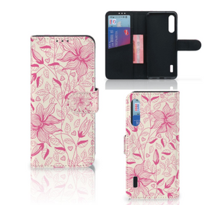 Xiaomi Mi A3 Hoesje Pink Flowers