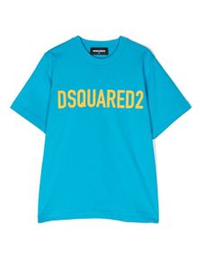 DSQUARED2 KIDS t-shirt à logo imprimé - Bleu