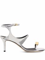 Giuseppe Zanotti sandales Ciubecca à talon haut - Argent