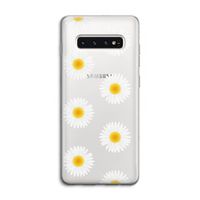 Margrietjes: Samsung Galaxy S10 4G Transparant Hoesje