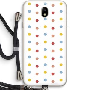 Bollen: Samsung Galaxy J7 (2017) Transparant Hoesje met koord