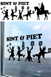 Raamsticker sinterklaas