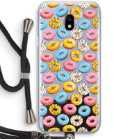 Pink donuts: Samsung Galaxy J3 (2017) Transparant Hoesje met koord