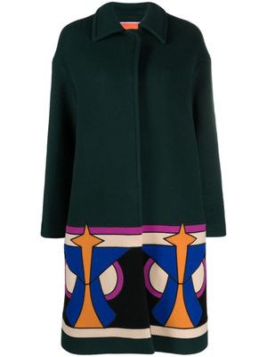 La DoubleJ manteau ample à simple boutonnage - Vert