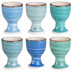 Studio Tavola Eierdopjes Ocean Blue - 6 Stuks