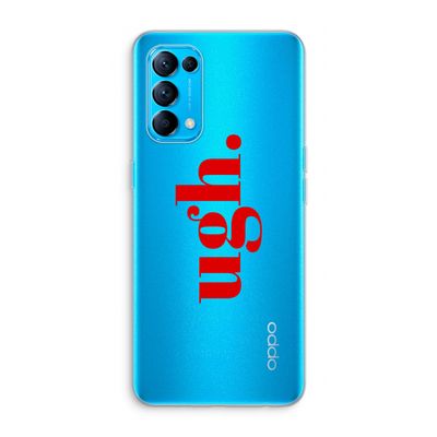 Ugh: Oppo Find X3 Lite Transparant Hoesje