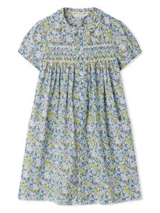 Bonpoint robe Candice en coton à fleurs - Bleu