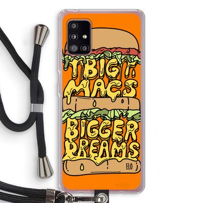 Big Macs Bigger Dreams: Samsung Galaxy A51 5G Transparant Hoesje met koord